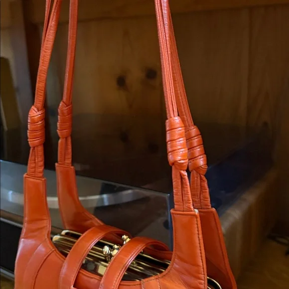 VINTAGE LOU TAYLOR Leather Multi Clutch Purse - Picture 4 of 7